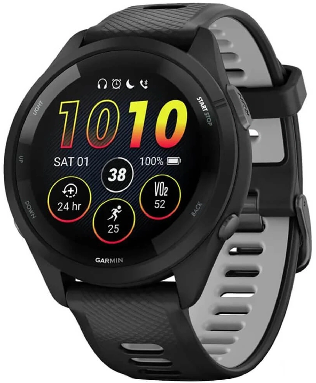 Смарт-часы Garmin Forerunner 265 1.3" AMOLED корп.черный рем.черный (010-02810-10)