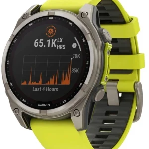 Смарт-часы Garmin Fenix 8 51мм 1.3" AMOLED корп.серый рем.желтый (010-02907-21)