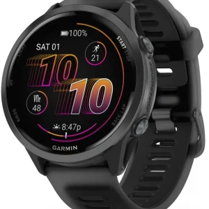 Смарт-часы Garmin Forerunner 570 47мм 1.3" AMOLED корп.черный рем.черный (010-02971-00)