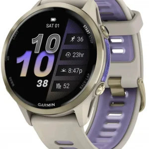 Смарт-часы Garmin Forerunner 970 1.3" AMOLED корп.серый рем.серый/синий (010-02969-12)