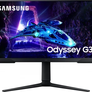 Монитор Samsung 23.8" Odyssey G3 LS24DG302EUXEN черный VA LED 1ms 16:9 HDMI матовая HAS Piv 3000:1 250cd 178гр/178гр 1920x1080 180Hz DP FHD 3.9кг