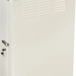 Шкаф коммутационный Lanmaster (TWT-CBVRT-5U-6X7-GY) настенный 5U 650x250мм пер.дв.металл направл.под винты 68кг серый 741мм