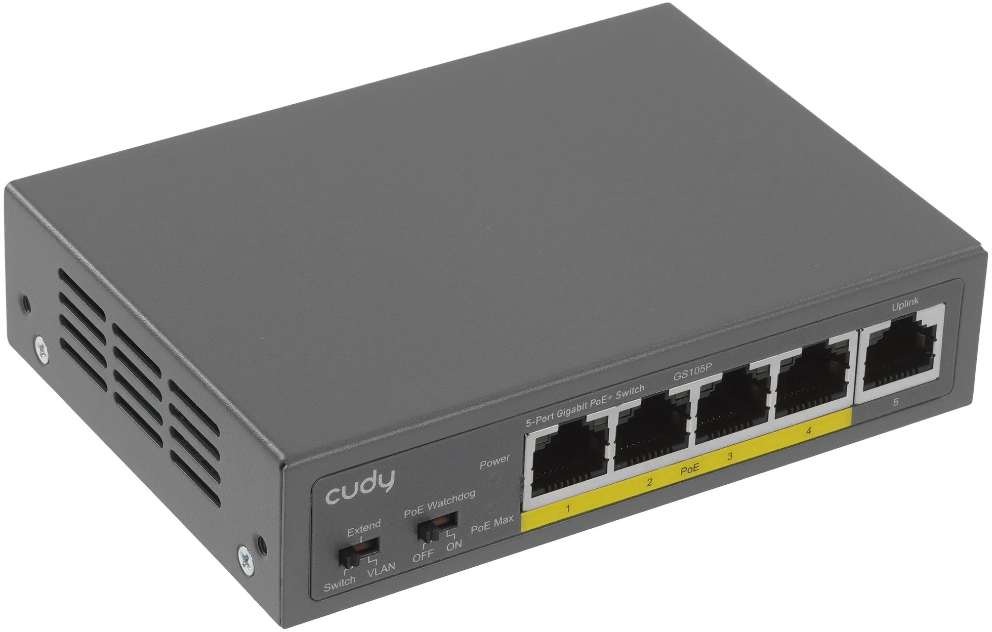Коммутатор Cudy GS105P (L2) 4PoE+ управляемый
