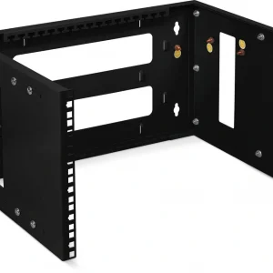 Кронштейн телекоммуникационный Cabeus NC-6U-BK настен. регул.глуб. 6U 19" 450мм нагр.:15кг черный