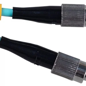 Патч-корд Cabeus FOP-50-FC-FC-1M 2x50/125 OM3 FC дуплекс-FC дуплекс 1м LSZH бирюзовый