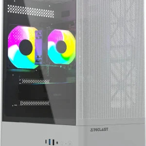 ПК Teclast G03 Ryzen 5 7500F (3.7) 32Gb SSD1Tb Arc B580 12Gb Windows 11 Pro GbitEth WiFi BT 500W белый (G03 7500F32G1TB580WKRU)