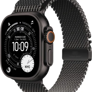 Смарт-часы Apple Watch Ultra 3 2025 A3281 49мм OLED корп.титан Ocean band рем.титан разм.брасл.:155-185мм (MEWY4ZP/A)