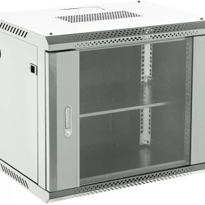 Шкаф коммутационный Rexant (04-0654-111) напольный 6U 400x542мм пер.дв.стекл серый