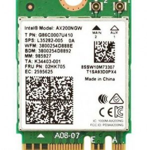 Плата сетевого контроллера / Intel AX101.NGWG.NV / Плата сетевого контроллера/ Intel Wi-Fi 6 AX200, 2230, 2x2 AX+BT, No vPro, 985927