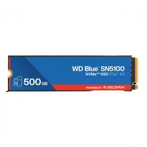 Твердотельные накопители / WD WDS500G5B0E / Твердотельные накопители/ WD SSD Blue SN5100, 500GB, M.2(22x80mm), NVMe, PCIe 4.0 x4, TLC, R/W 5000/4000MB/s, TBW 300, DWPD 0.3 (12 мес.)