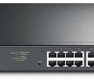 Коммутатор / TP-Link TL-SG1218MPE / Коммутатор/ 16-Port Gigabit Easy Smart PoE+ Switch with 2 SFP UKplug