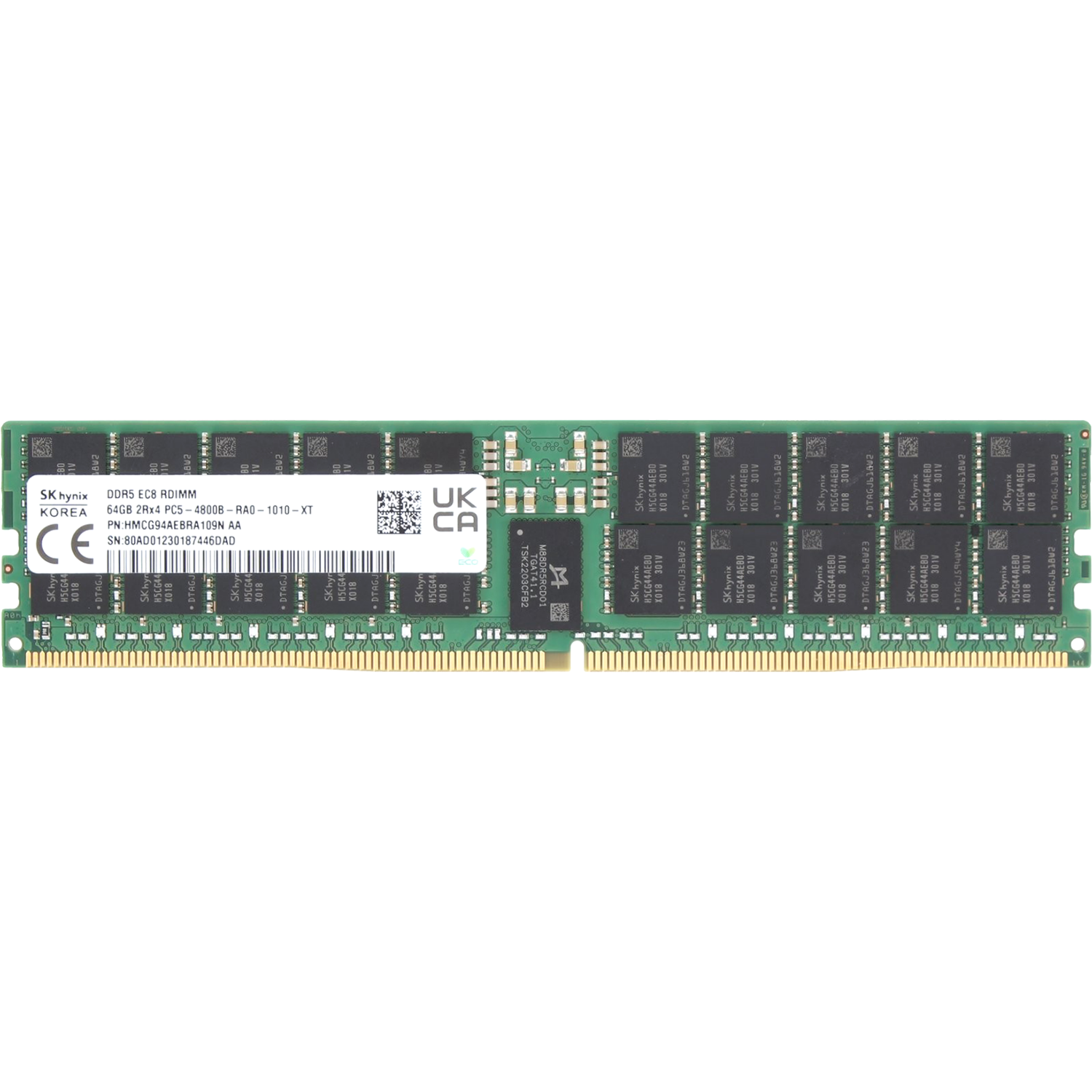 Память оперативная / Hynix HMCG94AEBRA109N / Память оперативная/ Hynix 64GB 4800MHz DDR5 RDIMM