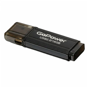 Флеш-накопитель / GoPower 00-00035946 / Флеш-накопитель/ Флеш-накопитель GoPower HIT 16GB USB2.0 металл черный
