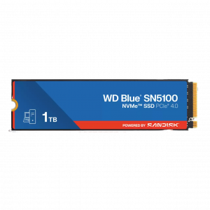 Твердотельные накопители / WD WDS100T5B0E / Твердотельные накопители/ WD SSD Blue SN5100, 1000GB, M.2(22x80mm), NVMe, PCIe 4.0 x4, TLC, R/W 5150/4900MB/s, TBW 600, DWPD 0.3 (12 мес.)