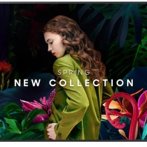 Панель Samsung 75" QB75C черный VA LED 8ms 16:9 HDMI M/M матовая 350cd 178гр/178гр 3840x1920 4K USB 38.3кг