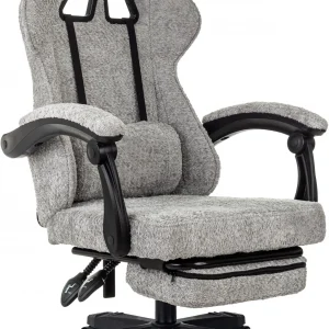 Кресло игровое Knight Lord/F серый Camby 82 крестов. пластик подст.для ног