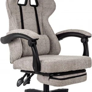 Кресло игровое Knight Lord/F бежевый Camby 20 крестов. пластик подст.для ног