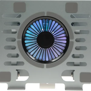 Подставка для ноутбука Digma D-NCP170-1xRGB110-360 17" 240x230x50мм 28дБ 2xUSB 1x 110ммFAN 940г Fan-control алюминий серый