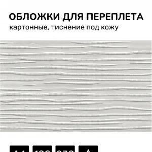 Обложки для переплёта Silwerhof Daily A4 230г/м2 белый (100шт)