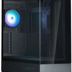 ZALMAN P40 Prism, ATX, BLACK, WINDOW, 2x3.5", 3x2.5", 1xUSB TYPE-C, 2xUSB3.0, REAR 1x120mm ARGB