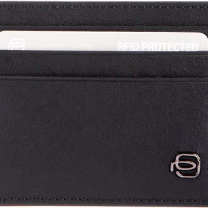 Чехол для кредитных карт Piquadro Black Square PP6855B3R/N черный натур.кожа