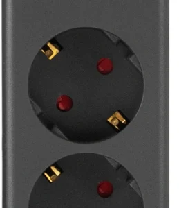 Сетевой фильтр Buro 600SE-1.8-B 1.8м (6 розеток) черный (коробка)