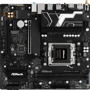 Материнская плата Asrock B850M-X WIFI R2.0 Socket AM5 AMD B850 2xDDR5 mATX AC`97 8ch(7.1) 2.5Gg RAID+HDMI+DP