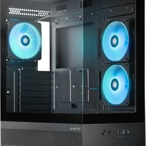 Корпус Chieftec Vista черный без БП ATX 3x120mm 1xUSB2.0 1xUSB3.0 1xUSB3.1 audio bott PSU