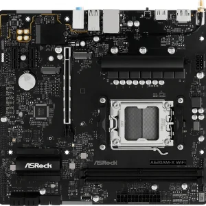 Материнская плата Asrock A620AM-X WiFi Socket AM5 AMD A620A 2xDDR5 mATX AC`97 8ch(7.1) 2.5Gg RAID+HDMI+DP