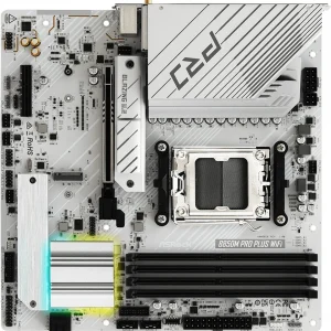 Материнская плата Asrock B850M Pro Plus WiFi Socket AM5 AMD B850 4xDDR5 mATX AC`97 8ch(7.1) 2.5Gg RAID+HDMI+DP