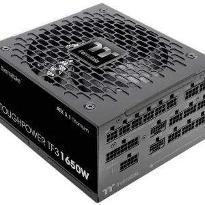 Блок питания Thermaltake ATX 1650W Toughpower TF3 Gen.5 80+ titanium 24pin APFC 140mm fan color LED 16xSATA Cab Manag RTL