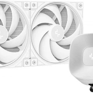 Система водяного охлаждения Deepcool LE240 V2 Pure Soc-AM5/AM4/1200/1700/1851 белый 4-pin 28.2-31.6dB Al 220W 1266gr Ret (R-LE240PURE-WHLNMD-G-1)