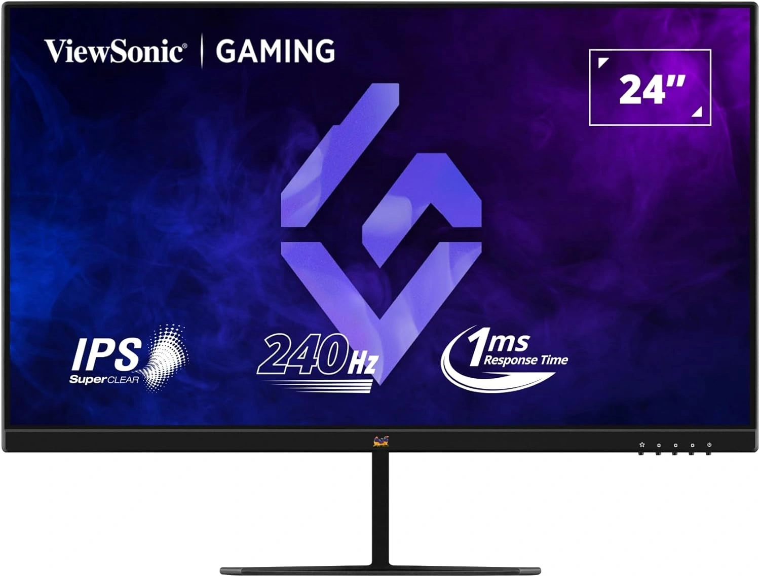 Монитор ViewSonic 23.8" VX2479A-HD-PRO черный IPS LED 1ms 16:9 HDMI матовая 1000:1 250cd 178гр/178гр 1920x1080 240Hz DP FHD 3.2кг