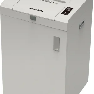 Шредер New United Etalon AF-500C A3 серый с автоподачей (секр.P-4) фрагменты 400лист. 140лтр. скрепки скобы пл.карты CD