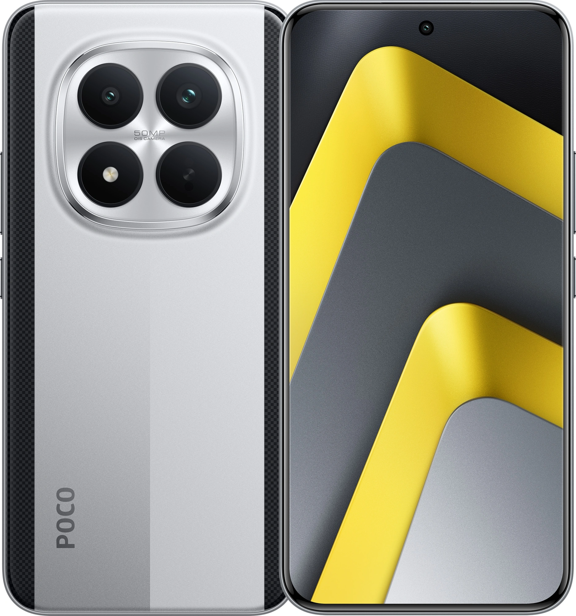 Смартфон Xiaomi Poco M8 Pro 5G 512Gb 12Gb серебристый моноблок 3G 4G 6.67" 1440x3200 Android 14 50Mpix 802.11 a/b/g/n/ac/ax/be NFC GPS GSM900/1800 GSM1900 Protect