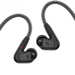 Наушники вкладыши Sennheiser IE 200 1.2м черный проводные крепление за ухом (IE 200 BLACK)