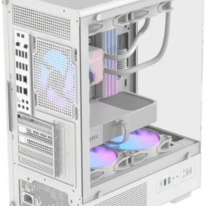 Корпус Formula Crystal Z1CM v2 белый без БП mATX 5x120mm 1xUSB3.0 audio bott PSU