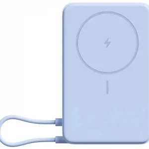 Мобильный аккумулятор Xiaomi Magnetic BHR08PCGL 10000mAh QC3.0/PD3.0 33W 3A USB-C беспров.зар. голубой