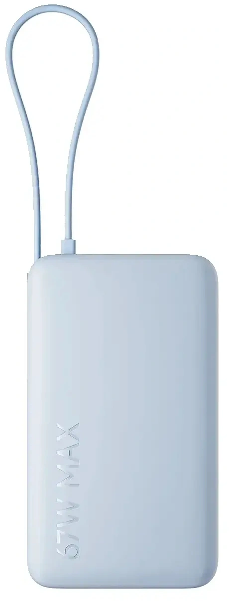 Мобильный аккумулятор Xiaomi BHR08NZGL 10000mAh QC3.0/PD3.0 67W 3.35A USB-A/USB-C голубой