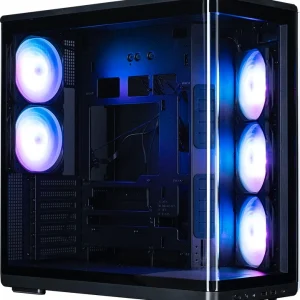 ZALMAN P60, ATX, BLACK, WINDOW, 2x3.5", 3x2.5", 1xUSB TYPE-C, 2xUSB3.0, SIDE 3x120mm ARGB, REAR 2x120mm ARGB