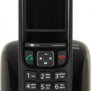 Р/Телефон Dect Gigaset AS690 SYS черный АОН