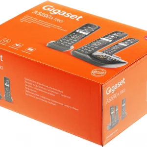Р/Телефон Dect Gigaset AS690A Trio черный (труб. в компл.:3шт) автооветчик АОН