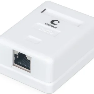 Розетка Cabeus WS-8P8C-CAT.5E-SH-1 комп.RJ45 кат.5E бронз.