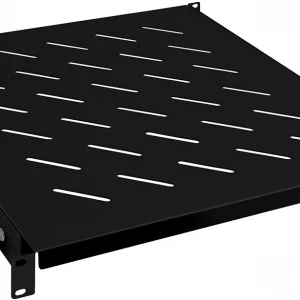 Полка стационарная для шкафов Cabeus RA-J018-FC-700-100KG RA-J018-FC-700-100KG-BK 1U нагр.:100кг. 19" 500мм черный