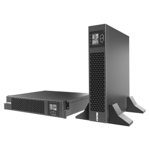 Источник бесперебойного питания / ONTEK SMXRT 1 / ONTEK SMXRT 1, 1 кВА/1 кВт в универсальном корпусе стойка/башня, с внутренними АКБ 3х9Ач