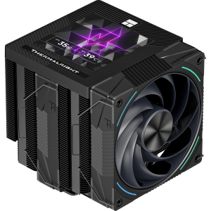 Кулер для процессора / Thermalright PS120-V-EVO / Кулер для процессора/ CPU Cooler Thermalright Phantom Spirit 120 Vision EVO (4-pin PWM, LED, 160mm, Ni/CU, 7x6mm, ARGB, 2x120mm, 92CFM, 36dBA, 2150RPM, S 1851, 1700, 1200, 115X, AM5, AM4, black)