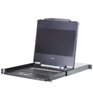 8-портовый KVM-переключатель с ЖК-дисплеем Slideaway/ATEN / ATEN CL5708MW / 8-портовый KVM-переключатель с ЖК-дисплеем Slideaway/ATEN/ 17.3" 8-Port PS/2-USB VGA Single Rail LCD KVM Switch