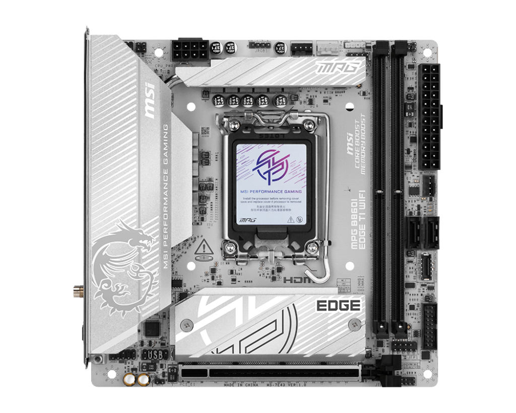 Материнская плата / MSI MPG B860I EDGE TI WIFI / Материнская плата/ MPG B860I EDGE TI WIFI