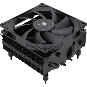 Кулер для процессора / Thermalright AXP-90-X53-BL / Кулер для процессора/ CPU Cooler Thermalright AXP-90 X53 Black (4-pin PWM, 38mm, Ni/Cu, 4x6mm, 1x92mm, 42.58CFM, 22.4dBA, 2700RPM, S 1851/1700/1200/115X, AM5/AM4, black)