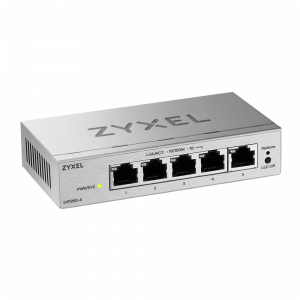 Коммутатор / ZYXEL GS1200-5V3-EU0101F / Коммутатор/ ZYXEL Web-managed Gigabit Switch Zyxel GS1200-5v3, 5xRJ-45 1G, desktop, fanless